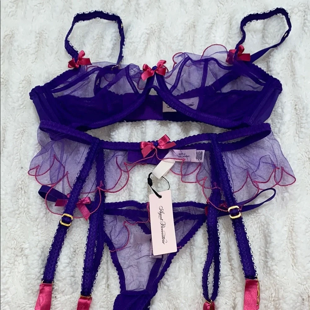 LORNA PURPLE PINK… TEAR IN TULLE - Picture 1 of 5